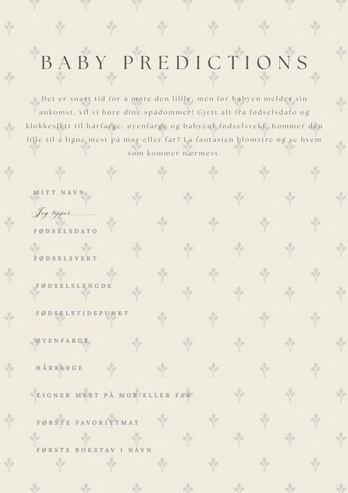 Babyshowerlek Bundle Nøytral Norsk