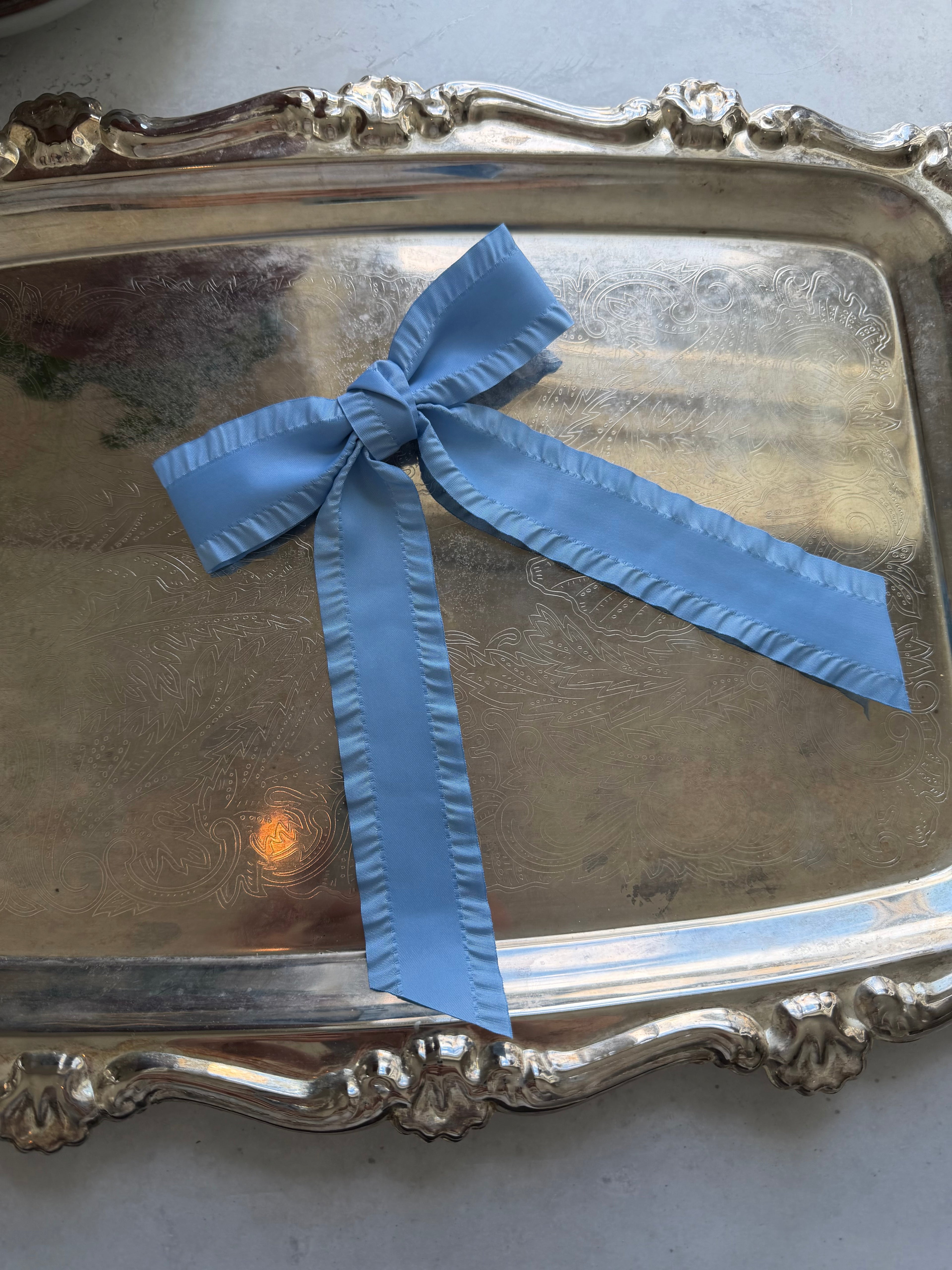 Clara Hair Bow Bleu